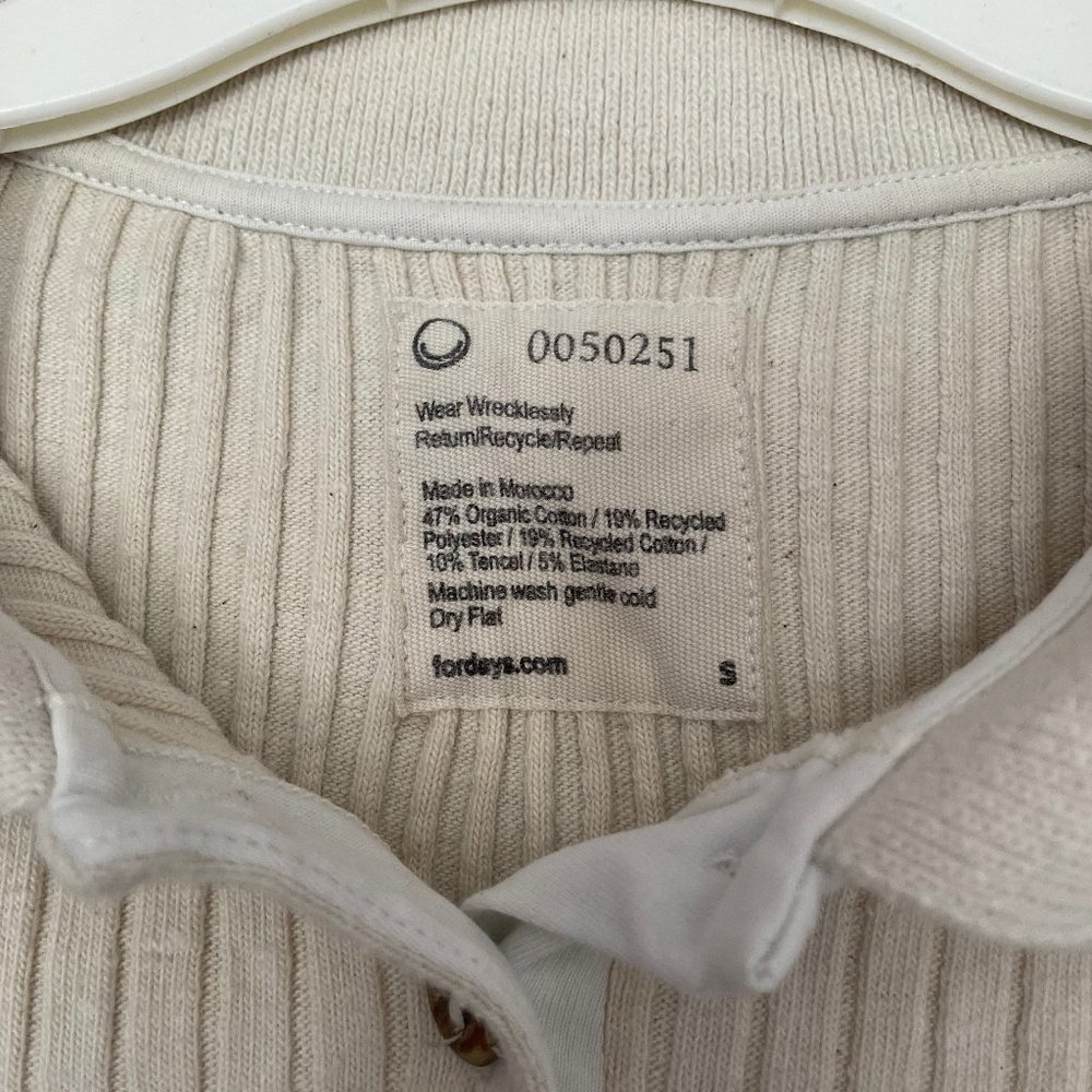 For Days Ribbed Polo Crop, S - Picture 3 of 3